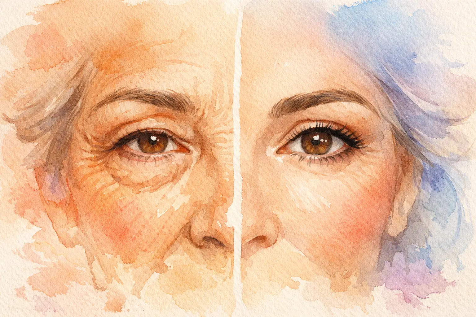Antes e depois da blefaroplastia madura