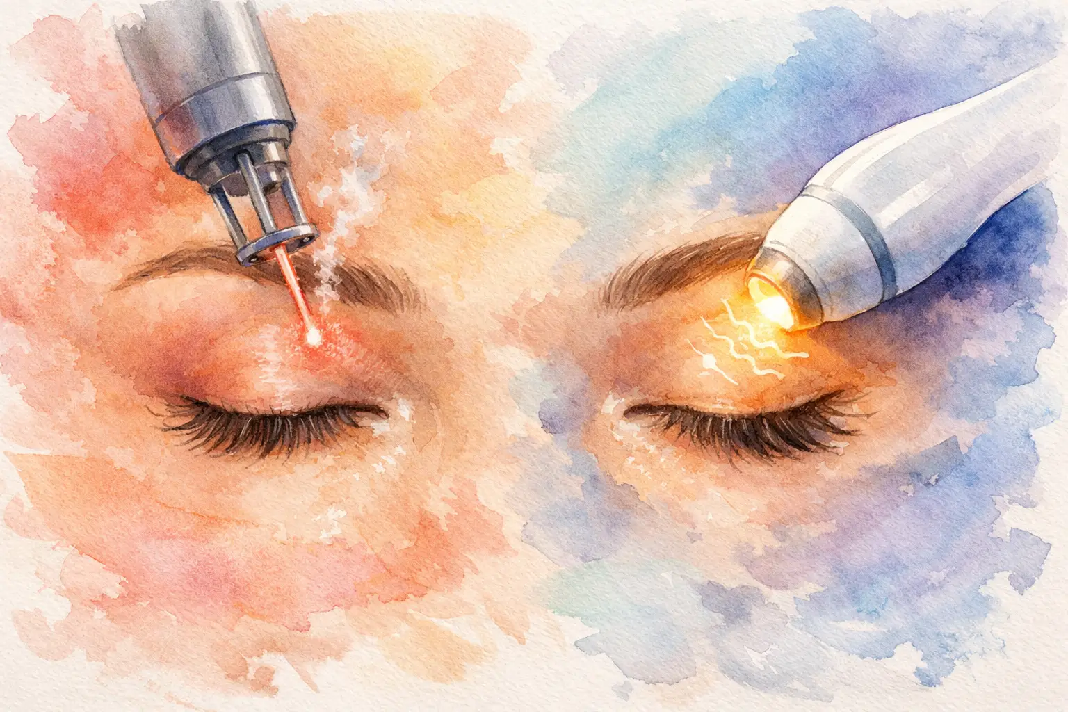 Laser CO2 versus radiofrequência palpebral